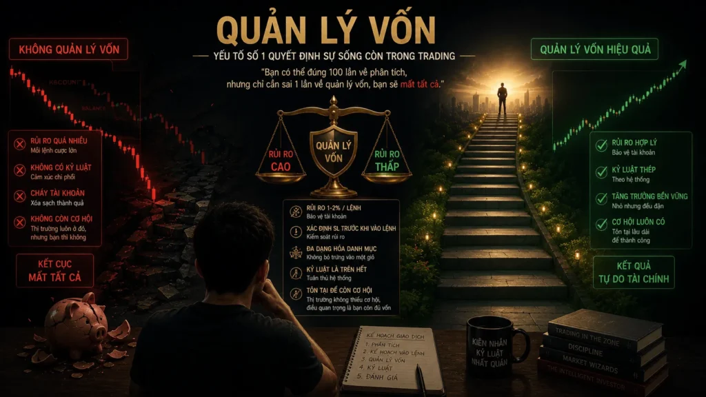 Tầm quan trọng của việc quản lý vốn tránh cháy tài khoản trading