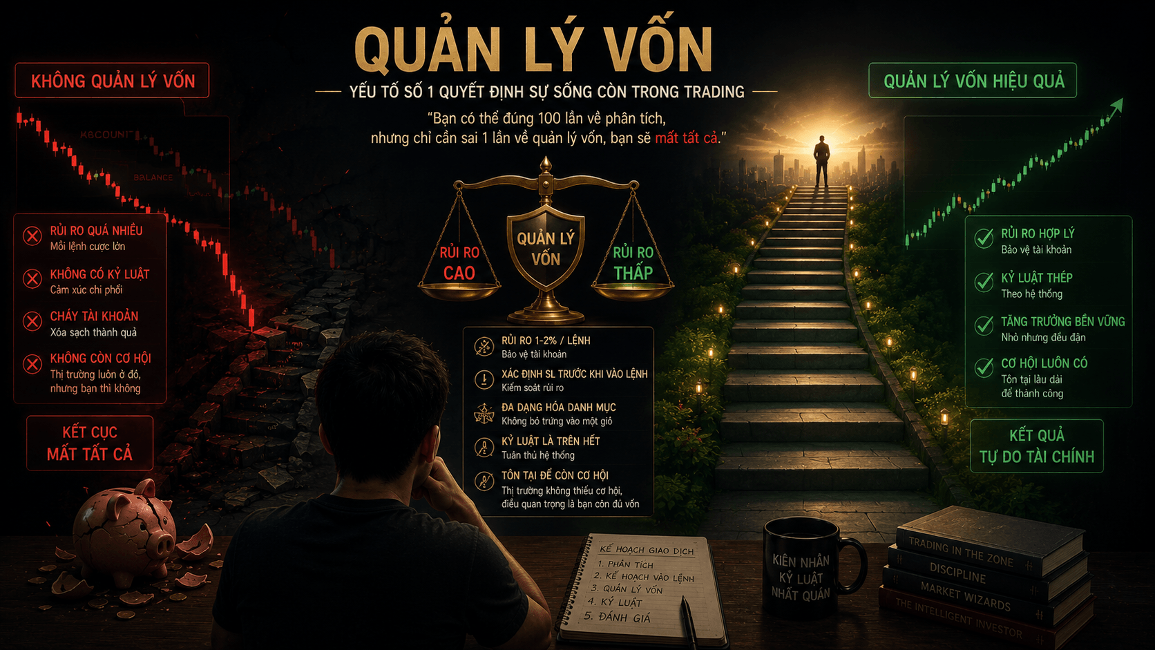 Tầm quan trọng của việc quản lý vốn tránh cháy tài khoản trading