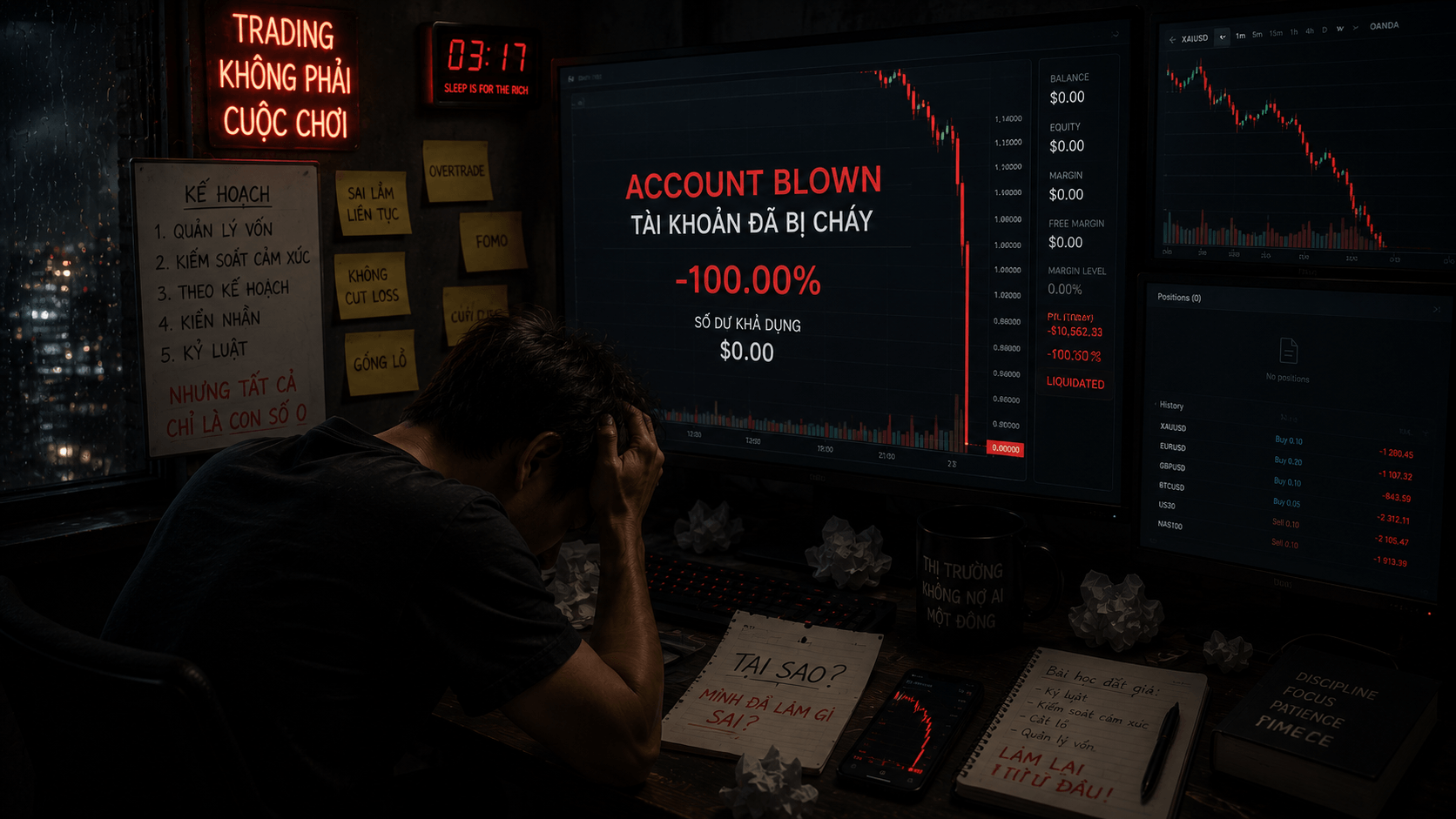 Tránh cháy tài khoản trading