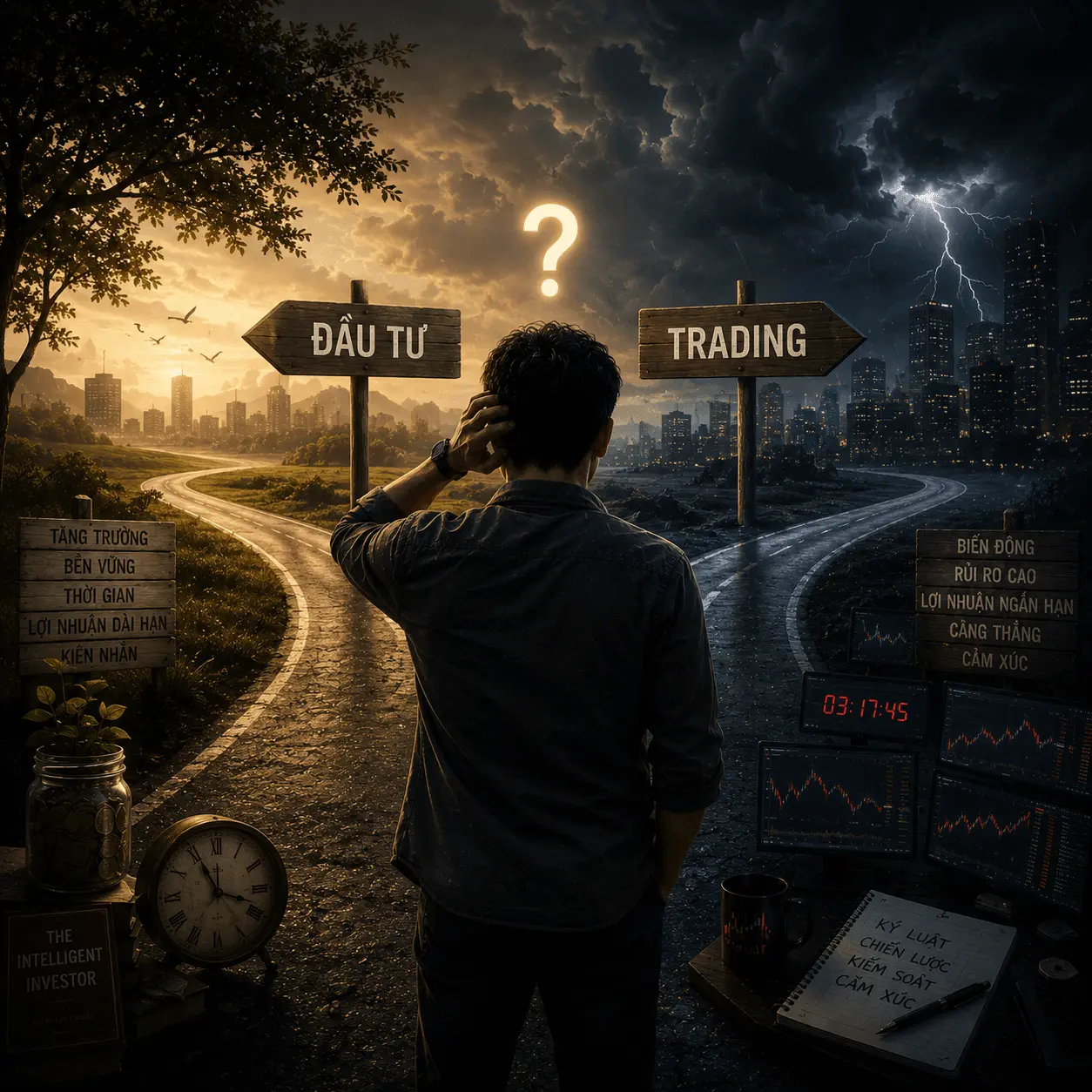 nên chọn đầu tư hay trading