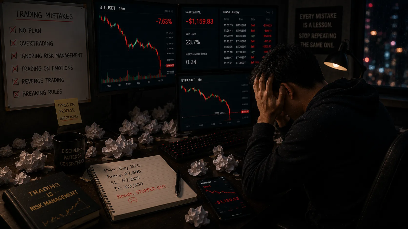 Sai lầm về kỷ luật trong trading của trader mới
