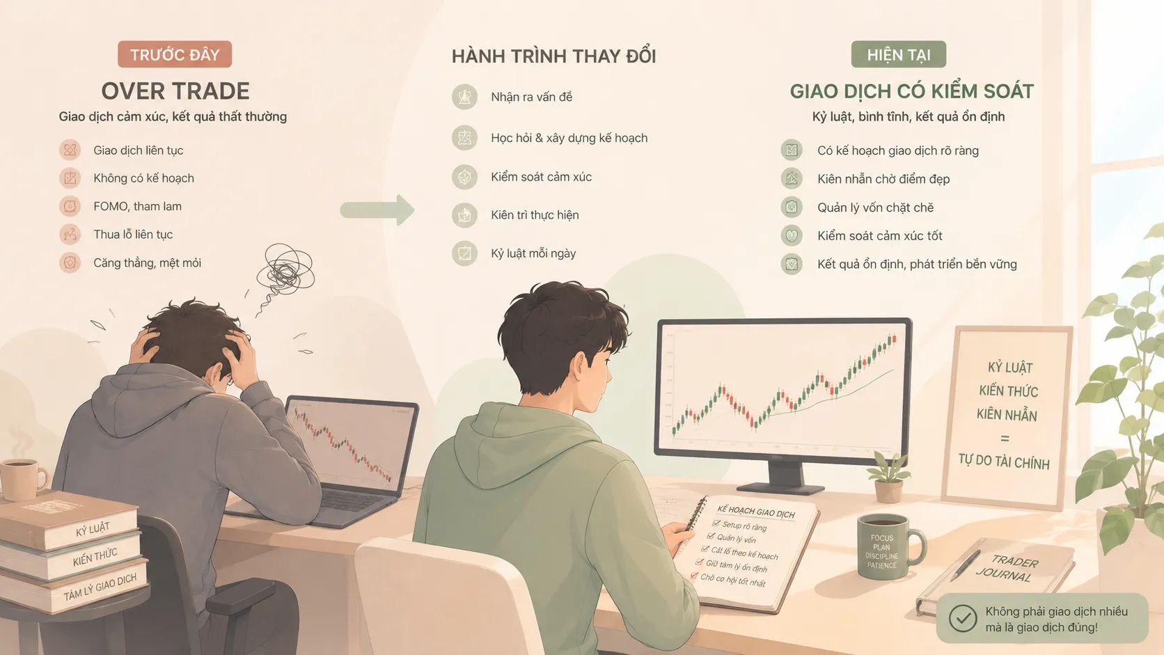 Tâm lý giao dịch over trade trong trading