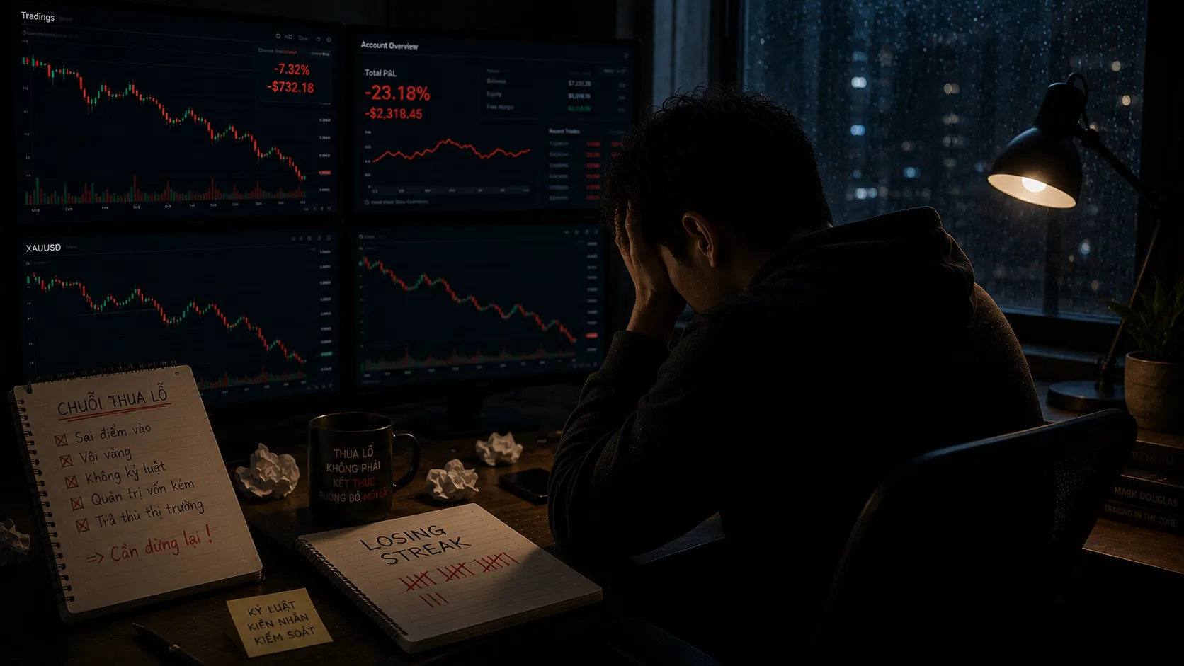 trader vượt qua chuỗi thua lỗ trong trading bằng kỷ luật