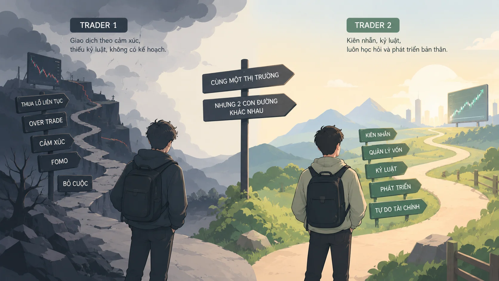 Hành trình trading của mỗi người không giống nhau
